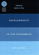 Cover  Developments in the economics of aging