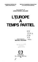 Cover  L'Europe à temps partiel