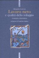 Copertina  Lavoro nero e qualità dello sviluppo : analisi e proposte