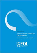 Cover  Job vacancies in the italian labour market : the new Isfol help wanted time series