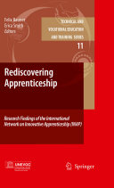 Cover  Rediscovering apprenticeship : research findings of the international network on innovative apprenticeship (INAP)