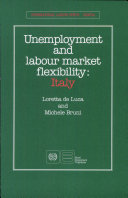 Cover  Unemployment and labour market flexibility: Italy