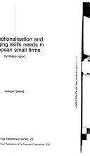 Copertina  Internationalisation and changing skills needs in European small firms : synthesis report