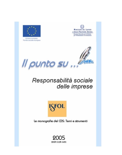 Cover  La responsabilità sociale delle imprese