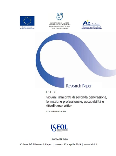 Cover  Giovani immigrati di seconda generazione, formazione professionale, occupabilità e cittadinanza attiva [Risorsa elettronica]