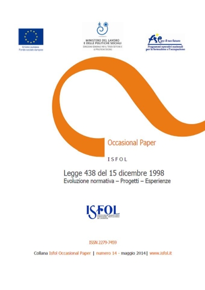 Cover  Legge 438 del 15 dicembre 1998 [Risorsa elettronica] : evoluzione normativa - progetti - esperienze