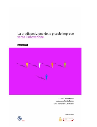 Cover  La predisposizione delle piccole imprese verso l'innovazione [Risorsa elettronica]