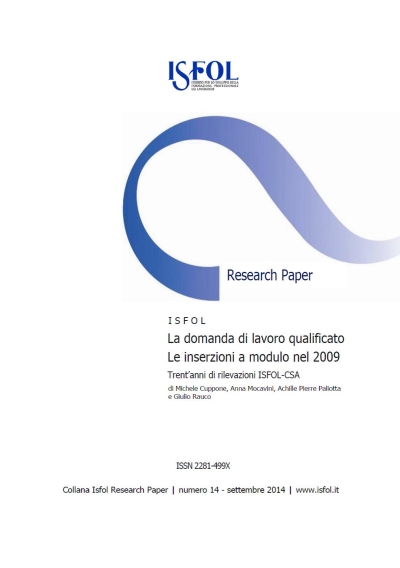 Cover  La domanda di lavoro qualificato [Risorsa elettronica] : le inserzioni a modulo nel 2009 : trent’anni di rilevazioni ISFOL-CSA