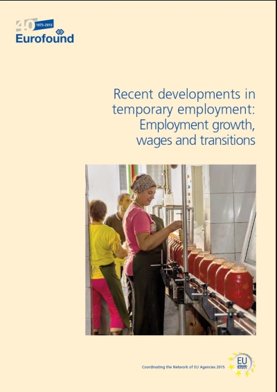 Cover  Recent developments in temporary employment [Risorsa elettronica] : employment growth, wages and transitions