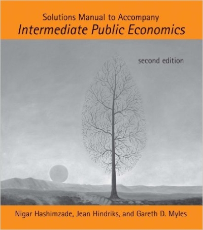 Cover  Solutions manual to accompany Intermediate public economics