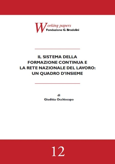 Cover  Il sistema della formazione continua e la rete nazionale del lavoro: un quadro d'insieme [Risorsa elettronica]