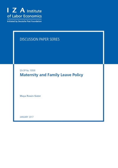 Cover  Maternity and family leave policy