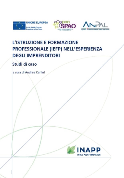 Cover  L'Istruzione e la Formazione Professionale (IeFP) nell'esperienza degli imprenditori : studi di caso