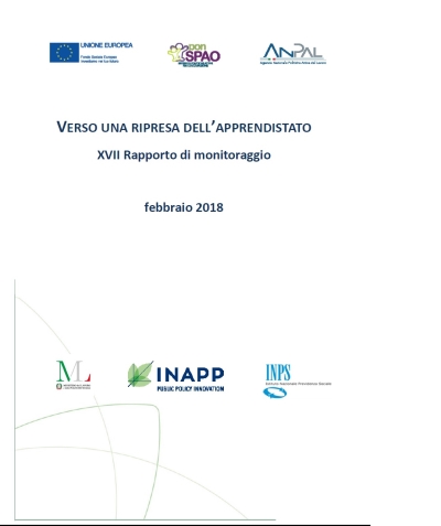 Cover  Verso una ripresa dell'apprendistato : 17. rapporto di monitoraggio : febbraio 2018