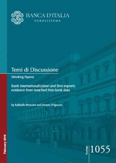 Cover  Bank internationalization and firm exports: evidence from matched firm-bank data