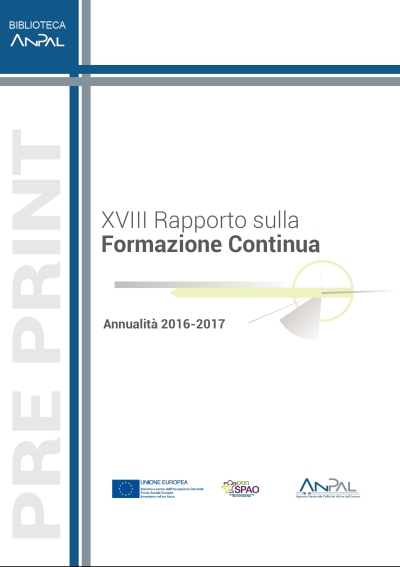 Cover  18. rapporto sulla formazione continua : annualità 2016-2017