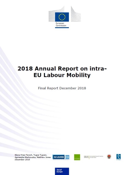 Cover  2018 annual report on intra-EU labour mobility : final report december 2018