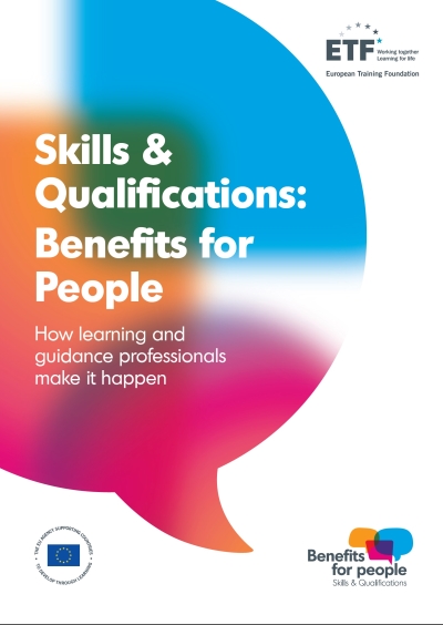 Cover  Skills & qualifications : benefits for people how learning and guidance professionals make it happen