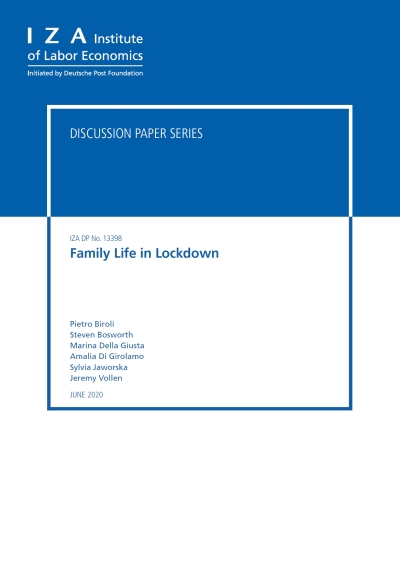 Cover  Family life in lockdown