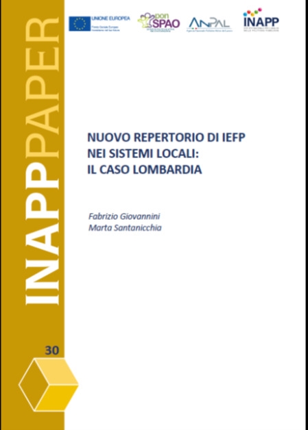 Cover  Nuovo repertorio di IeFP nei sistemi locali: il caso Lombardia